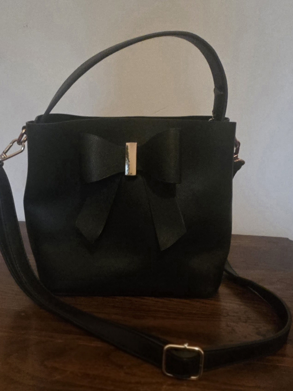 Like Dreams Vegan Leather Bow Purse